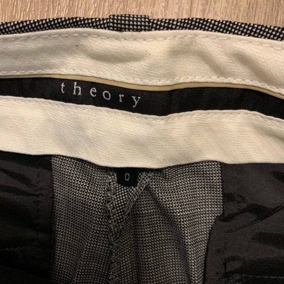 New w/o tags, Theory Grey Check Dress Pants - Picture 6 of 8